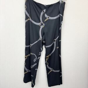 J. McLaughlin Womens Equestrian Pants Size 14 Lightweight Horse Bit Classic Gray